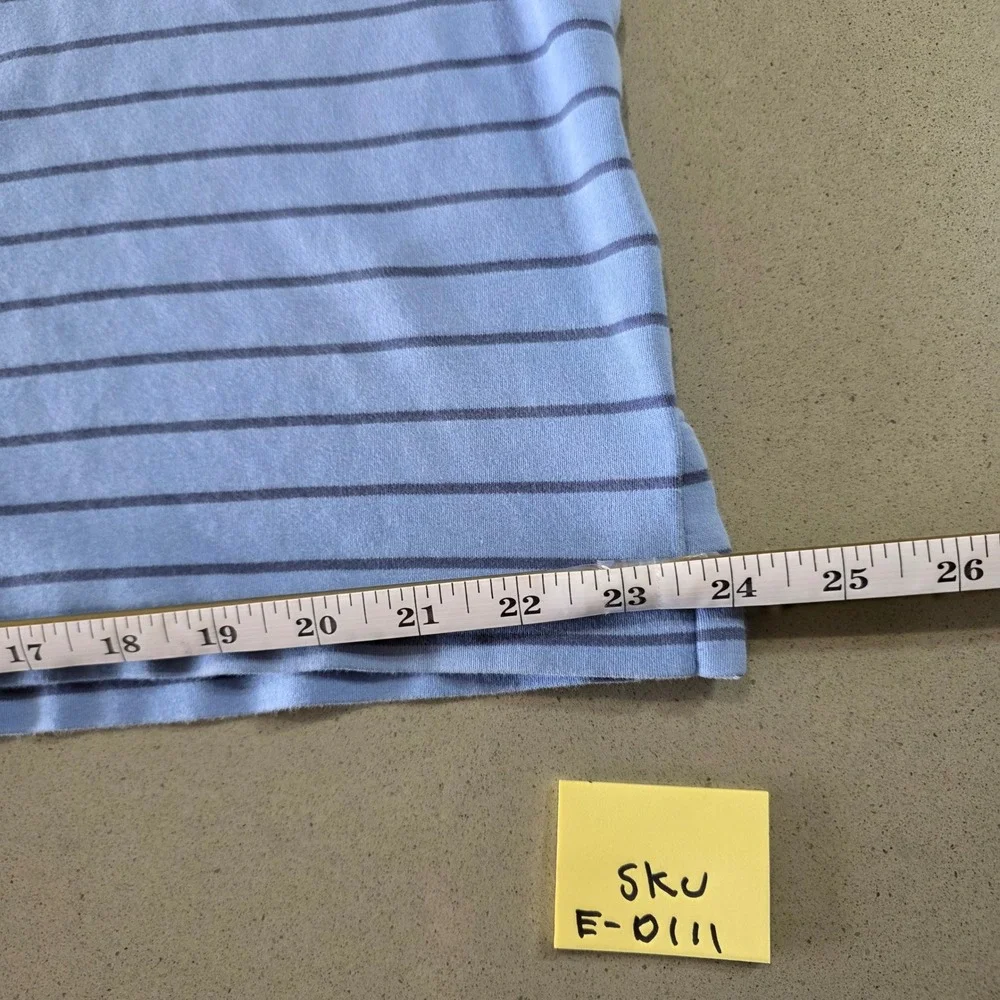 Polo Ralph Lauren Men XL Classic Fit Polo Shirt Blue Striped Short Sleeve Cotton